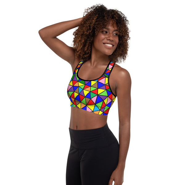 GWAABD Sewn In Padded Sports Bra Comfortable Breathable Bra Women